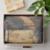 Rustic Watercolor Deer Doe on Forest Trail Seidenpapier (Geschenk)