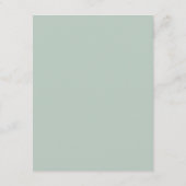 Rustic Watercolor Eucalyptus Greenery Wedding Begleitkarte (Rückseite)