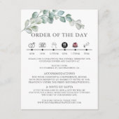 Rustic Watercolor Eucalyptus Greenery Wedding Begleitkarte (Vorderseite)