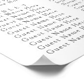 Rustic Watercolor Eucalyptus Greenery Wedding Poster (Ecke)