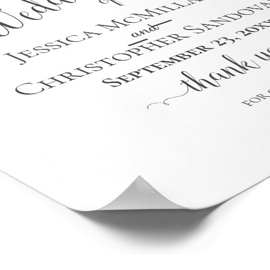 Rustic Watercolor Eucalyptus Greenery Wedding Poster (Ecke)