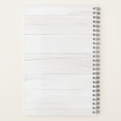 Rustic Watercolor Eucalyptus Monogram Notizblock (Rückseite)