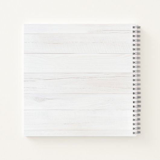 Rustic Watercolor Eucalyptus Monogram Notizblock (Rückseite)