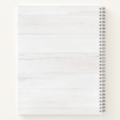 Rustic Watercolor Eucalyptus Monogram Notizblock (Rückseite)