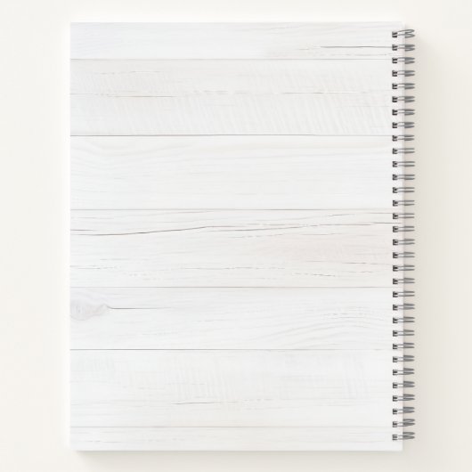 Rustic Watercolor Eucalyptus Monogram Notizblock (Rückseite)