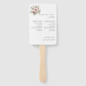 rustic watercolor floral bouquet fächer (Rückseite)