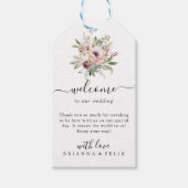 rustic watercolor floral bouquet geschenkanhänger (Vorderseite)