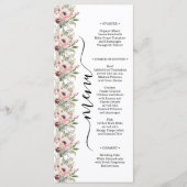 rustic watercolor floral bouquet menükarte (Vorderseite)