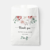 Rustic Watercolor Flowers Wedding Thank You Geschenktütchen (Vorderseite)