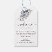 rustic watercolor illustration floral arrangement geschenkanhänger (Vorderseite)