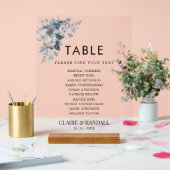 rustic watercolor illustration of a floral acrylschild (Hochzeit)