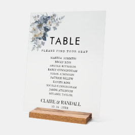 rustic watercolor illustration of a floral acrylschild