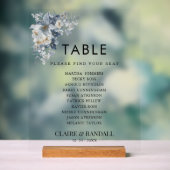 rustic watercolor illustration of a floral acrylschild (Neutral)