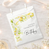 Rustic watercolor lemons birthday geschenktütchen (Ausgeschnitten)