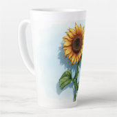 Rustic Watercolor Sunflower Mug Milchtasse (Linke Ecke)