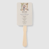 Rustic Watercolor Western Ranch Wedding Program Fächer (Vorderseite)