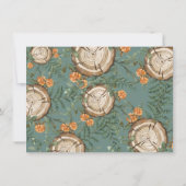 Rustic Watercolor Wild Ein erstes Foto zum Geburts Einladung (Rückseite)