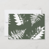 Rustic Watercolor Wild Wedding Kindly Antwort (Rückseite)