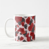 Rustic Watercolor Winter Animal Print Kaffeetasse (Links)