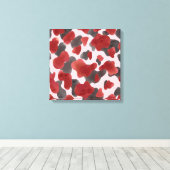 Rustic Watercolor Winter Animal Print Leinwanddruck (Insitu (Holzboden))