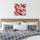 Rustic Watercolor Winter Animal Print Leinwanddruck (Insitu (Schlafzimmer))