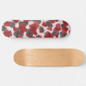 Rustic Watercolor Winter Animal Print Skateboard (Horizontal)