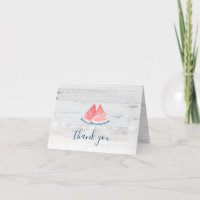 Rustic Watermelon Wood Script Wedding Vielen Dank