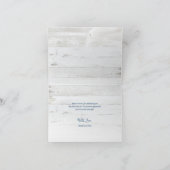 Rustic Watermelon Wood Script Wedding Vielen Dank Karte (Innenseite)