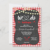 Rustic We do Barbecue Verlobung Einladungen (Vorderseite)