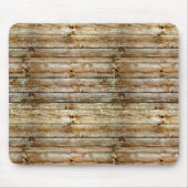 Rustic Weathered Brown Wood Plank Seamless Pattern Mousepad (Vorne)