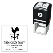 Rustic Weathervane #4 Name Rücksendeadresse Permastempel (Beispiel)