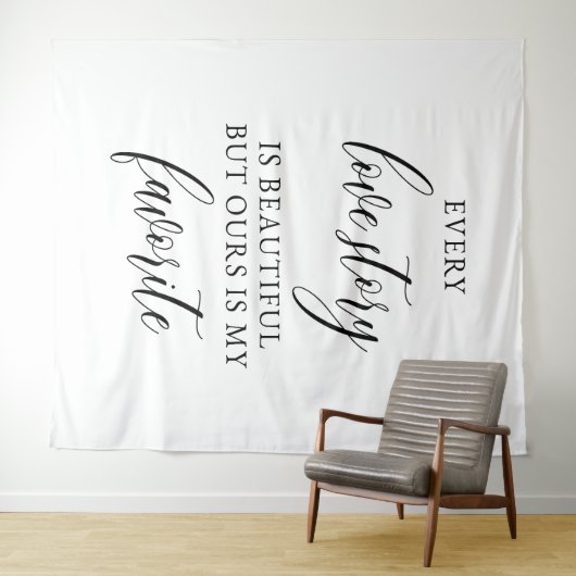 Rustic Wedding Backdrop Banner Wandteppich (Beispiel (Horizontal))