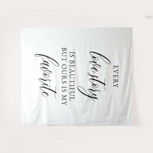 Rustic Wedding Backdrop Banner Wandteppich (Vorderseite (Horizontal))