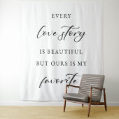Rustic Wedding Backdrop Banner Wandteppich (Beispiel)