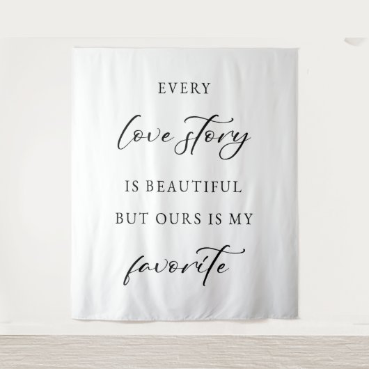 Rustic Wedding Backdrop Banner Wandteppich (Vorderseite)