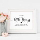 Rustic Wedding Bathroom Sign Bathroom Basket Poster