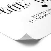 Rustic Wedding Bathroom Sign Bathroom Basket Poster (Ecke)