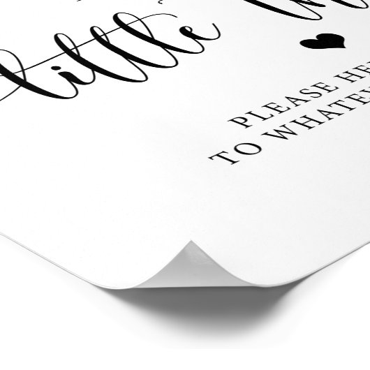 Rustic Wedding Bathroom Sign Bathroom Basket Poster (Ecke)