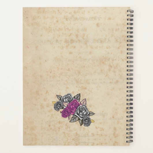 Rustic Wedding Bridesmaid Geschenk Idee Planer (Rückseite)