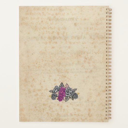 Rustic Wedding Bridesmaid Hochzeitsgeschenk Idee Planer (Rückseite)