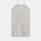 Rustic Wedding Driftwood Sand Dollar Vielen Dank Geschenkanhänger (Rückseite)