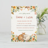 Rustic Wedding Emma Lucas Einladung (Stehend Vorderseite)