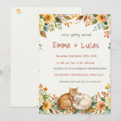 Rustic Wedding Emma Lucas Einladung (Vorne/Hinten)