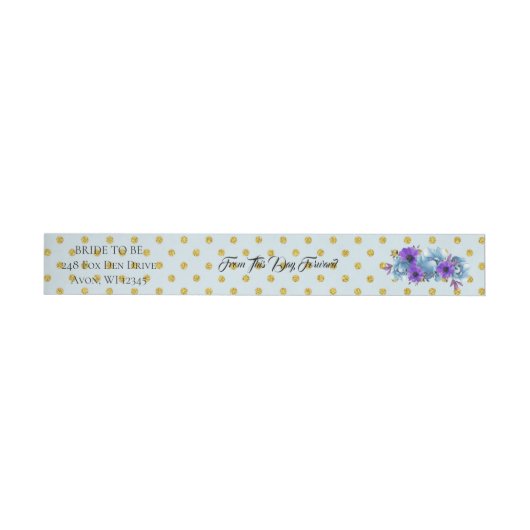 Rustic Wedding Envelope Wrap um das Adressetikett (Person)