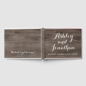 Rustic Wedding Guest Book Custom Boho Gästebuch (Voll)