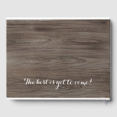 Rustic Wedding Guest Book Custom Boho Gästebuch (Rückseite)