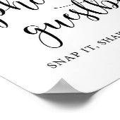 Rustic Wedding Instant Foto Gästebuchunterschrift Poster (Ecke)