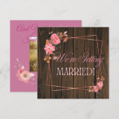 Rustic Wedding Invitation Einladung (Vorne/Hinten)