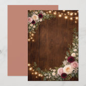 rustic wedding invitations  einladung (Vorne/Hinten)