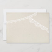 RUSTIC WEDDING INVITE niedliche Mason Jar mit Herz Einladung (Rückseite)